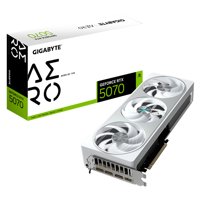 Gigabyte GeForce RTX 5070 AERO OC 12GB GDDR7 Graphics Card